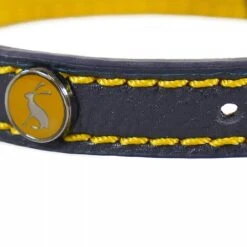 Joules Navy Leather Collar - Various Sizes -Greentide Garden Store JOULESNAVYLEATHER 2