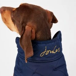 Joules Newdale Quilted Pet Coat French Navy - Various Sizes -Greentide Garden Store JOULESNEWDALENAVY 3