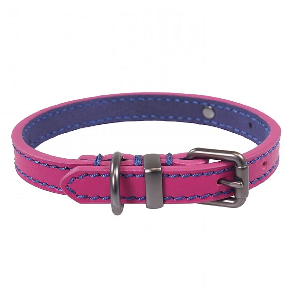 Joules Pink Leather Collar - Various Sizes 3 Joules Pink Leather Collar - Various Sizes