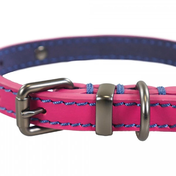 Joules Pink Leather Collar - Various Sizes 4 Joules Pink Leather Collar - Various Sizes - Image 2