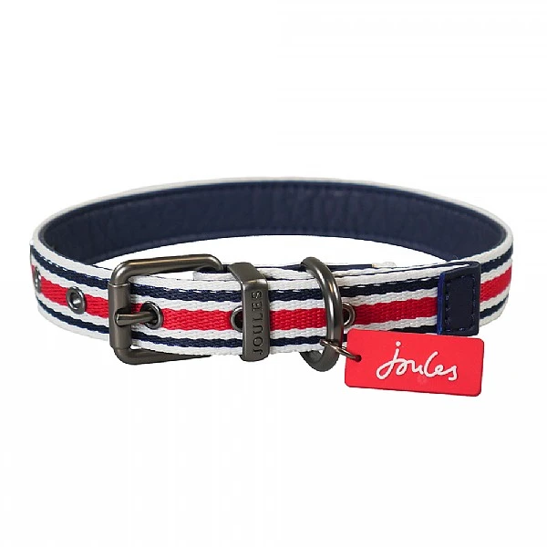 Joules Red Stripe Coastal Collar - Various Sizes 3 Joules Red Stripe Coastal Collar - Various Sizes