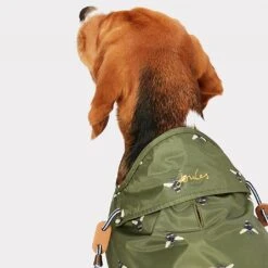 Joules Water Resistant Khaki Rain Jacket Dog Coat - Various Sizes -Greentide Garden Store JOURAINKHAKI 3