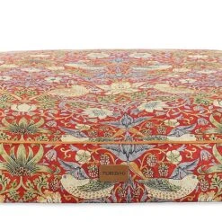 Morris & Co. Burgundy Strawberry Thief Mattress (Various Sizes) 8 Morris & Co. Burgundy Strawberry Thief Mattress (Various Sizes) -Greentide Garden Store MCSTRMATBUR 2