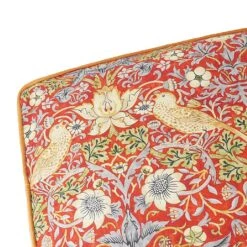 Morris & Co. Burgundy Strawberry Thief Mattress (Various Sizes) 9 Morris & Co. Burgundy Strawberry Thief Mattress (Various Sizes) -Greentide Garden Store MCSTRMATBUR 3