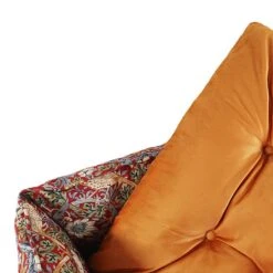 Morris & Co. Burgundy Strawberry Thief Square Bed (Various Sizes) -Greentide Garden Store MCSTRSQUBUR 3