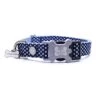 Hugo & Hudson Navy Star Bone Dog Collar 2 Hugo & Hudson Navy Star Bone Dog Collar -Greentide Garden Store NSCOLLAR