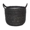 Ivyline Otto Grey Woven Lined Basket (Various Sizes) -Greentide Garden Store OTTOGRYBASK