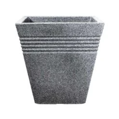 Piazza Square Planter 40cm (Various Colours) -Greentide Garden Store PIAZSQRGRAN 1