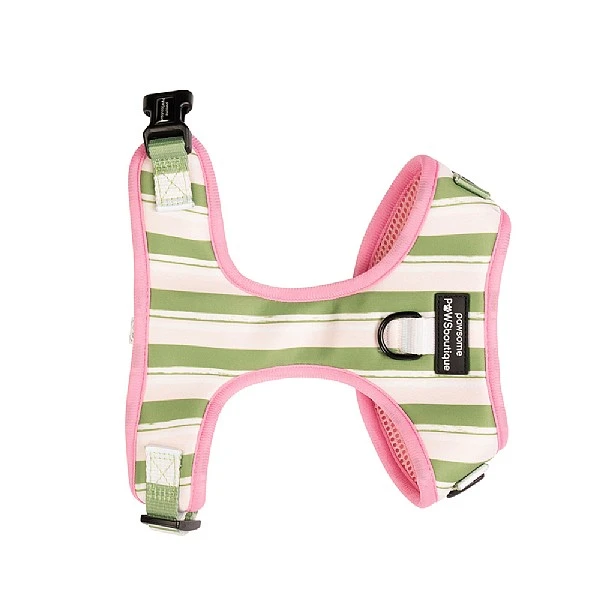Pawsome Paws Boutique Green Striped Adjustable Harness (Various Sizes) 4 Pawsome Paws Boutique Green Striped Adjustable Harness (Various Sizes) - Image 2