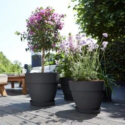 Elho Vibia Campana 35cm Round Planter (Various Colours) 11 Elho Vibia Campana 35cm Round Planter (Various Colours) -Greentide Garden Store VIBCAMRND35 3