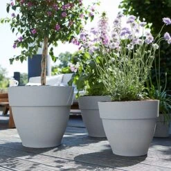 Elho Vibia Campana 35cm Round Planter (Various Colours) 12 Elho Vibia Campana 35cm Round Planter (Various Colours) -Greentide Garden Store VIBCAMRND35 4