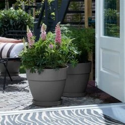 Elho Vibia Campana 35cm Round Planter (Various Colours) 13 Elho Vibia Campana 35cm Round Planter (Various Colours) -Greentide Garden Store VIBCAMRND35 5